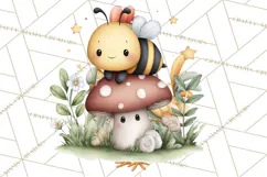 Cute Bee Clipart, Honey Bee PNG, Cute Animal Insect Png Product Image 5