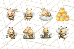 Cute Bee Clipart, Honey Bee PNG, Cute Animal Insect Png Product Image 7