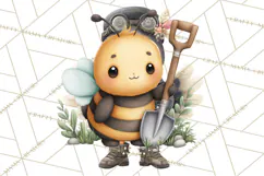 Cute Bee Clipart, Honey Bee PNG, Cute Animal Insect Png Product Image 2