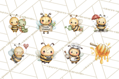 Cute Bee Clipart, Honey Bee PNG, Cute Animal Insect Png Product Image 3