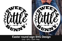 Easter Round Sign SVG Bundle - Easter Round Sign Design ,Eas Product Image 19