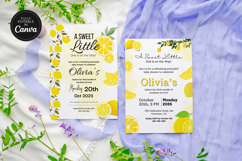 Sweet Little One Lemon Baby Shower Card Product Image 8