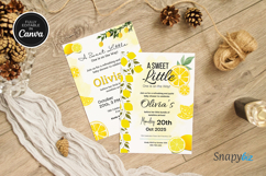 Sweet Little One Lemon Baby Shower Card Product Image 5