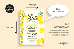 Sweet Little One Lemon Baby Shower Card Product Image 3