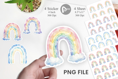 Nursery Pastel Rainbow Sticker Product Image 1
