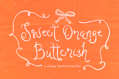 Sweet Orange - Whimsical Handwritten Script Product Image 1