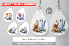 Sweet Pastry Coffee Ghost Earring Product Image 1