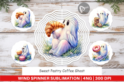 Sweet Pastry Coffee Ghost Spinner Product Image 1