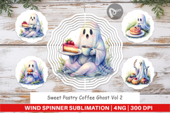 Sweet Pastry Coffee Ghost Spinner Product Image 1