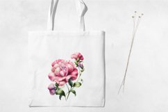Birth Month Flowers Clipart, April Sweet Pea PNG. Product Image 3
