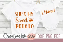 She's My Sweet Potato I Yam SVG, Couples Thanksgiving Product Image 1