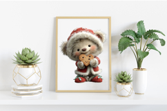 Sweet Santa Bears Clipart PNG Product Image 2