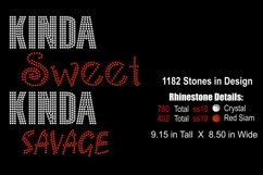 Savage Rhinestone or Vinyl SVG Template - Sweet Product Image 2
