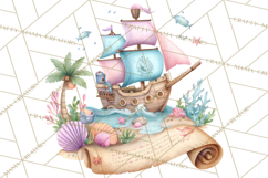 Ocean Creatures Clipart, Under The Sea Animals PNG Product Image 3