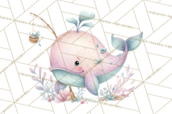 Ocean Creatures Clipart, Under The Sea Animals PNG Product Image 5