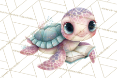 Ocean Creatures Clipart, Under The Sea Animals PNG Product Image 4
