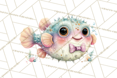 Ocean Creatures Clipart, Under The Sea Animals PNG Product Image 2