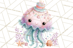 Ocean Creatures Clipart, Under The Sea Animals PNG Product Image 3