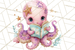 Ocean Creatures Clipart, Under The Sea Animals PNG Product Image 5