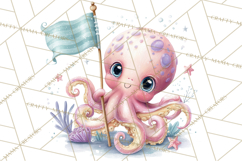 Ocean Creatures Clipart, Under The Sea Animals PNG Product Image 3