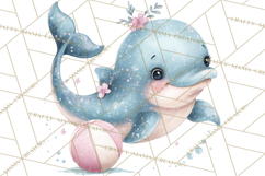 Ocean Creatures Clipart, Under The Sea Animals PNG Product Image 5
