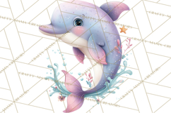 Ocean Creatures Clipart, Under The Sea Animals PNG Product Image 3