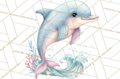 Ocean Creatures Clipart, Under The Sea Animals PNG Product Image 5