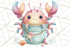 Ocean Creatures Clipart, Under The Sea Animals PNG Product Image 3