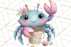 Ocean Creatures Clipart, Under The Sea Animals PNG Product Image 4