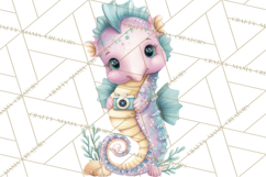 Ocean Creatures Clipart, Under The Sea Animals PNG Product Image 5