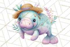 Ocean Creatures Clipart, Under The Sea Animals PNG Product Image 5