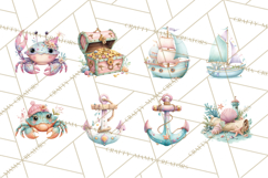 Ocean Creatures Clipart, Under The Sea Animals PNG Product Image 4