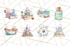 Ocean Creatures Clipart, Under The Sea Animals PNG Product Image 5