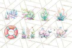 Ocean Creatures Clipart, Under The Sea Animals PNG Product Image 6