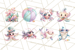 Ocean Creatures Clipart, Under The Sea Animals PNG Product Image 9