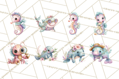 Ocean Creatures Clipart, Under The Sea Animals PNG Product Image 2