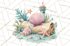 Ocean Creatures Clipart, Under The Sea Animals PNG Product Image 5