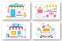 10 Sweet Shop Illustration Product Image 2
