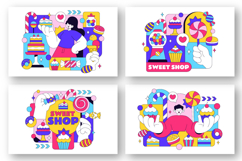 10 Sweet Shop Illustration Product Image 3