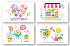 10 Sweet Shop Illustration Product Image 3