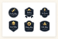 Sweet Shop Logo Templates | Bakery Labels Product Image 1