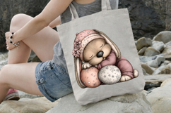 Sweet Sleeping Easter Bunny Clipart Product Image 3