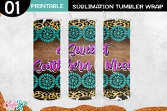 Sweet Southern Mess sublimation tumbler 20 Oz. Skinny Product Image 1