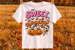 Sweet &amp; Spooky Halloween Ice Cream Png, Cute Jack O Lantern Product Image 3