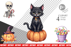 Sweet Spooky Pastels Clipart Product Image 1
