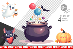 Sweet Spooky Pastels Clipart Product Image 1