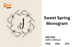 Sweet Spring Monogram Product Image 1