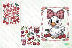 Sweet Summer Cherry Clipart Bundle Product Image 6