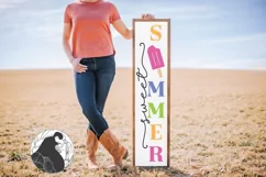 Sweet Summer Porch Sign SVG Cut File, Summer Popsicles SVG Product Image 1