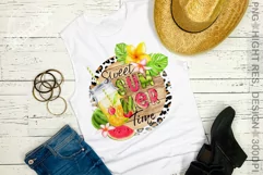 Sweet Summer time png, summer leopard print sublimation png Product Image 5